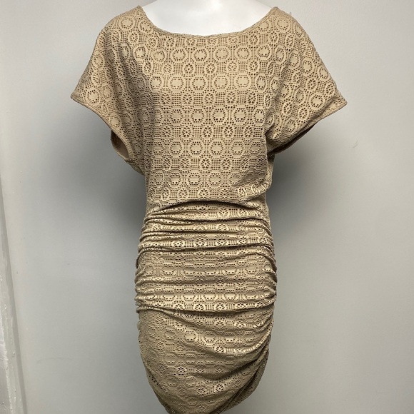 Victoria's Secret Dresses & Skirts - Victoria's Secret Beige Lace Mini Dress